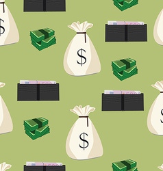 Money seamless pattern background Royalty Free Vector Image