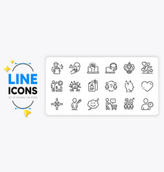 Patient Consult And Clown Line Icons For Web App