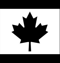 Canadian Maple Leaf Silhouette