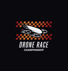 Fpv Drone Quadcopter Racer Logo Icon With Fast