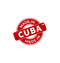 Made In Cuba Rubber Stamp