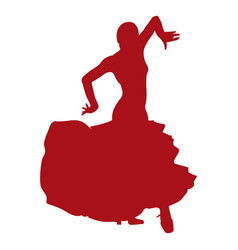 Flamenco Dancer Arms Floating Silhouette