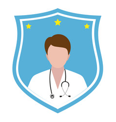 Health Care Logo Doctor With A Shield