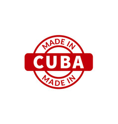 Made In Cuba Rubber Stamp