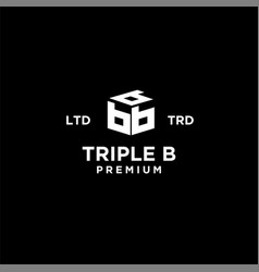 Triple B Bbb Letter Logo Icon Design