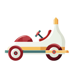 Fair Carnival White Cart Icon