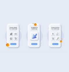 Loan House Swipe Up And Shopping Line Icons Pack