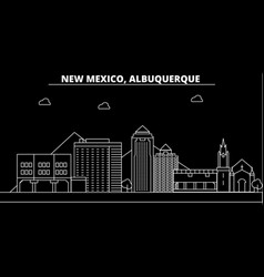 Albuquerque Silhouette Skyline Usa