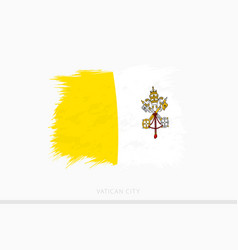 Grunge Flag Of Vatican City Abstract