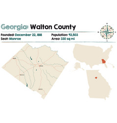 Map Walton County In Georgia