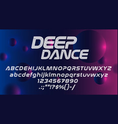 Music Font Alphabet Club Party Trance Typeface