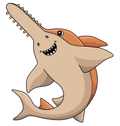 Sawshark Animal Cartoon Colored Clipart