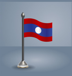 State Table Flag Of Laos