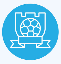 Icon Symbol Team Related To Football Blue