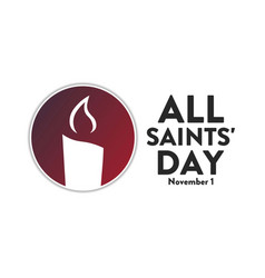 All Saints Day November 1 Holiday Concept