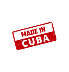 Made In Cuba Rubber Stamp