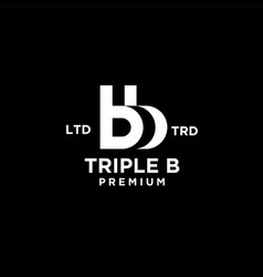 Triple B Bbb Letter Logo Icon Design