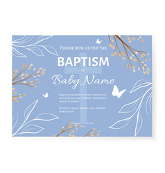 Baptism Invitation Card