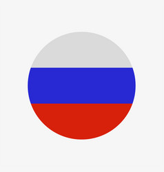 Flag Of Russia In A Circle