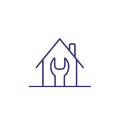 Home Repair Line Icon