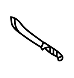 Knife Beef Butcher Line Icon