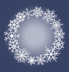 Snowflake Snow For Winter Holiday Wreath