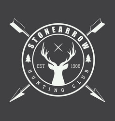 Vintage Hunting Label Logo Or Badge And Design