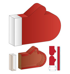 Christmas Glove Box Packaging Template