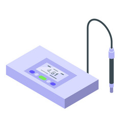 Ph Meter Tester Icon Isometric Test Value