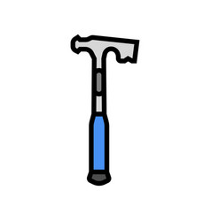 Drywall Hammer Tool Color Icon