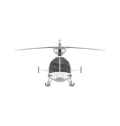 Helicopter With Chassis And Blades Eps 10