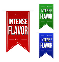 Intense Flavor Banner Design Set