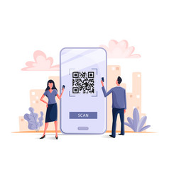 Qr Code Scanning Concept Free