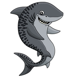 Tiger Shark Cartoon Colored Clipart