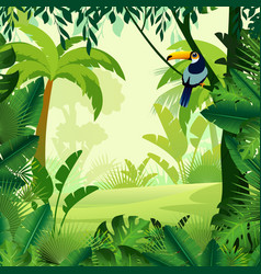 Background jungle lawn in Royalty Free Vector Image