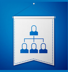 Blue Business Hierarchy Organogram Chart