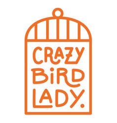 Crazy Bird Lady Badge