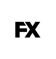 Letter F And X Fx Logo Design Template Minimal