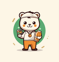 Panda Holding A Bottle Of Milk Cute Cartoon