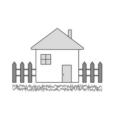 Abstract House Fence Icon Design Element