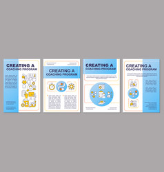 Creating Mentoring Program Blue Brochure Template