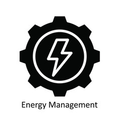 Energy Management Solid Icon Design Illust