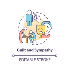 Guilt And Sympathy Concept Icon