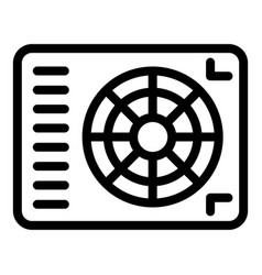 Industrial Air Conditioner Icon Outline