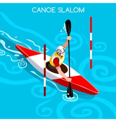 Kayak Slalom 2016 Summer Games Isometric 3d