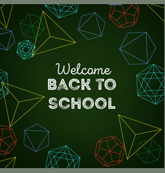 Welcome Back To School Colorful Background