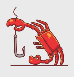 Cute Crab Cutting Fishing Rod Strings Cartoon