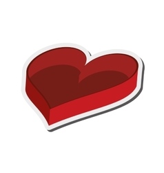 Empty Heart Shaped Box Icon