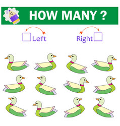 Left Or Right Logic Game For Kids Count How Many