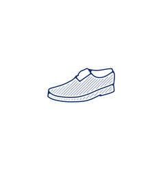 Men Shoe Sign Shoe Isolated Simple Hand Drawn